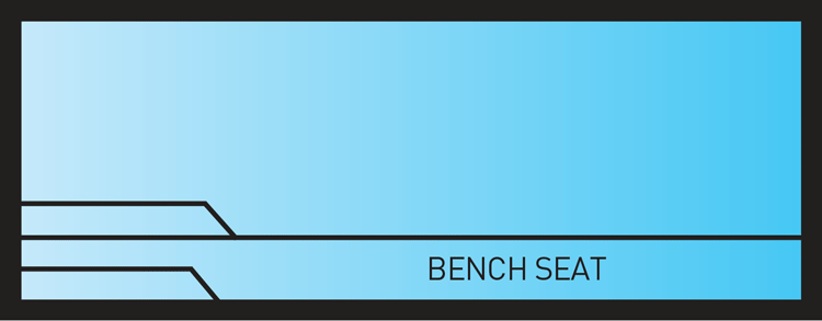 Entertainer slimline pool outline