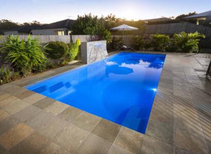 Platinum fibreglass pool installed by Luxx Pools Geelong