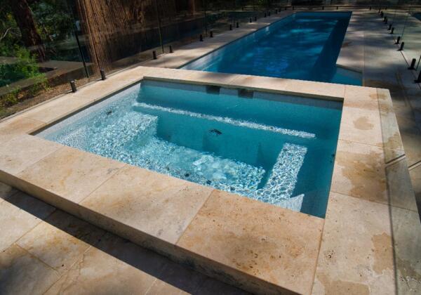 Clip on spa installed by Luxx Pools in Torquay