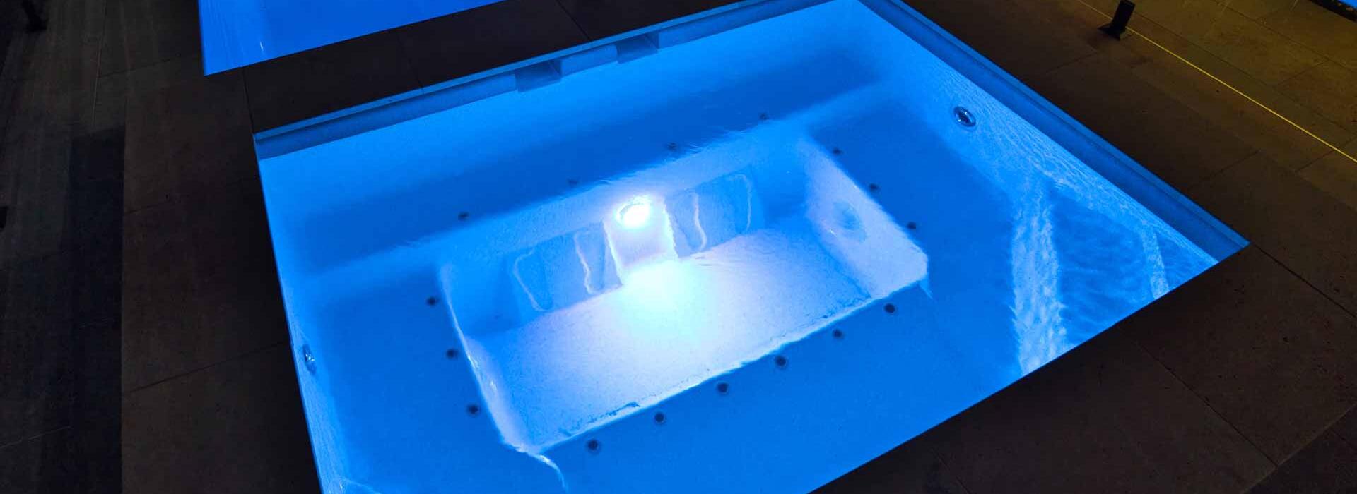 Clip on spa installed by Luxx Pools in Torquay