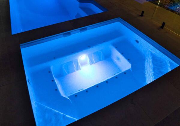 Clip on spa installed by Luxx Pools in Torquay