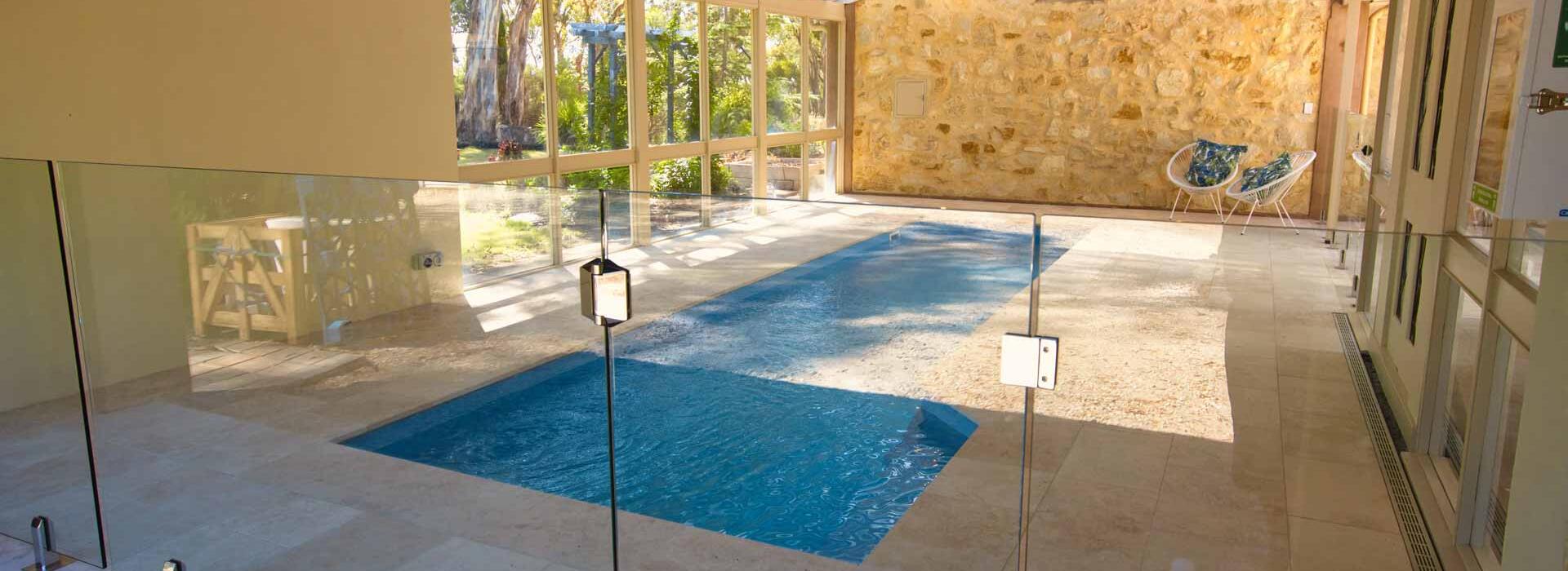 Fibreglass lap pool installed in Wallington by Luxx Pools