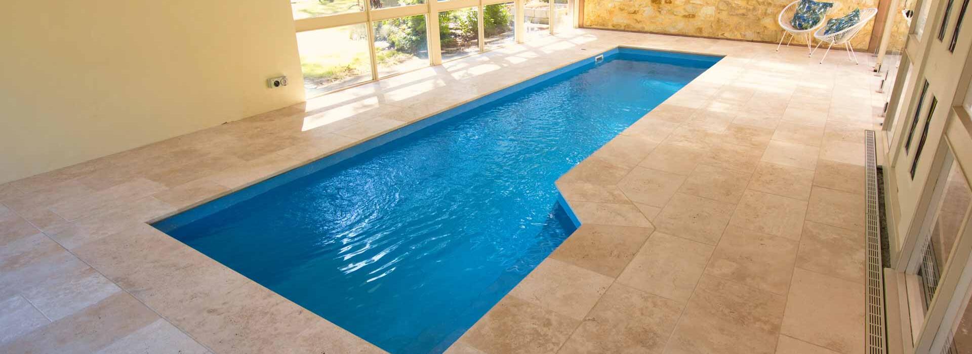 Fibreglass lap pool installed in Wallington by Luxx Pools